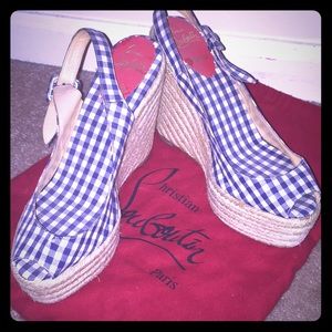 🔹Authentic Christian Louboutin Wedges🔹
